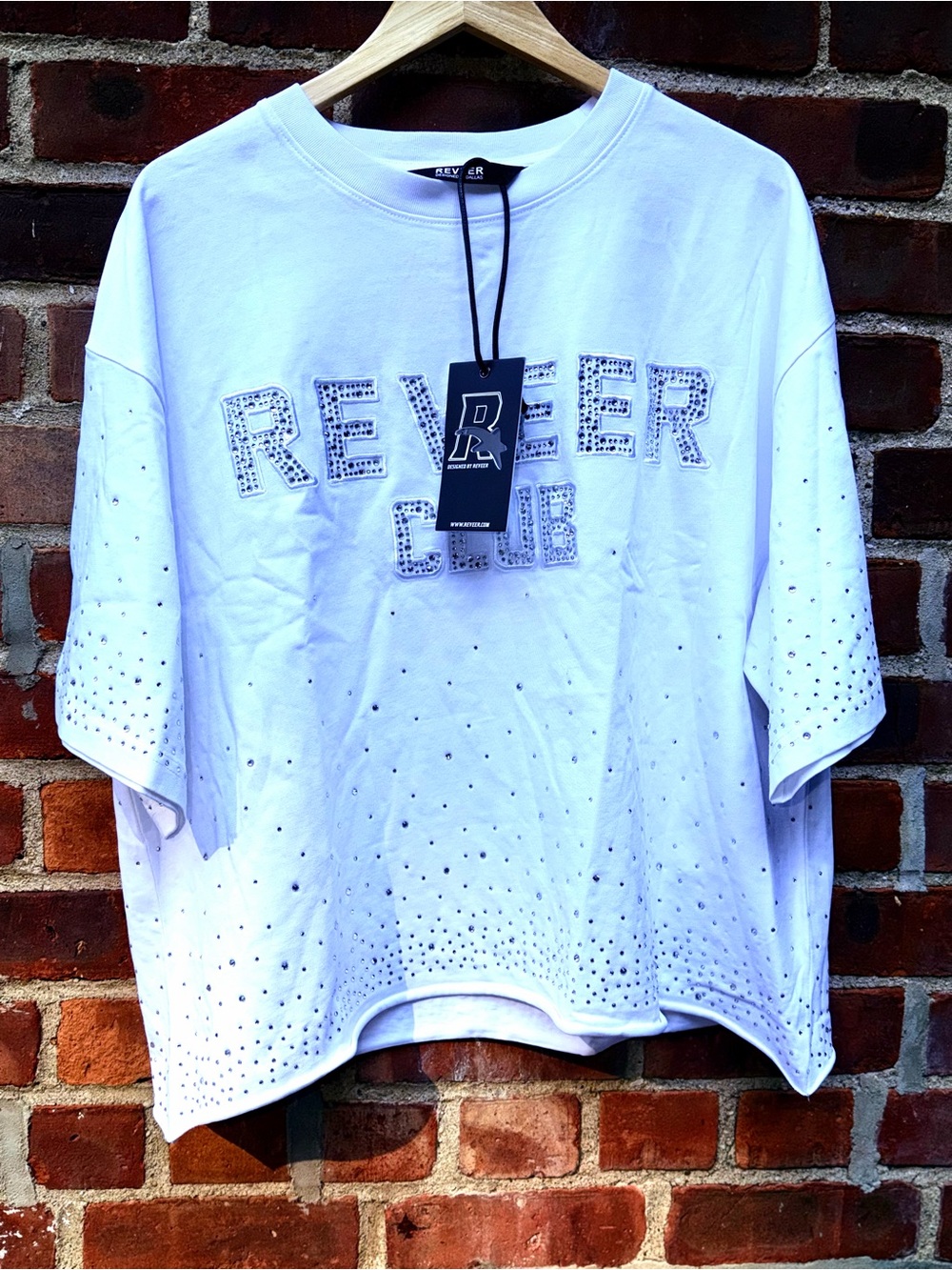 Reveer Club Embellished White Tee